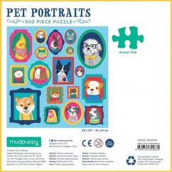 Mudpuppy Puzzle Portréty domácich zvierat 500 dielikov