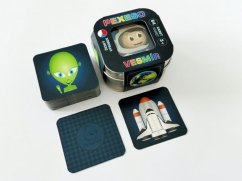 Pexeso Univers 64 cartes dans une boîte en fer 6x6x4cm 9pcs dans la boîte