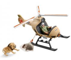 Schleich 42476 Hélicoptère de sauvetage d'animaux