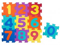 Numeri del puzzle in schiuma