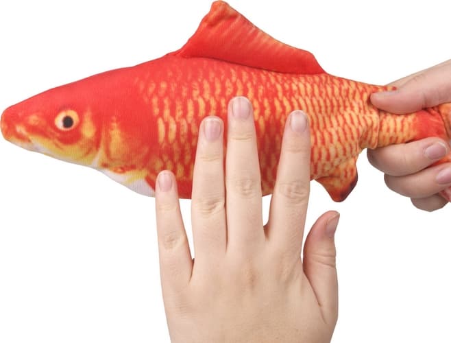 Flamingo Flounder Elektronická hračka pro kočky Ryba Oranžová 30cm