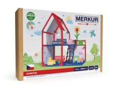 Merkur - Casă de păpuși, 34x39x25 cm, 354 bucăți
