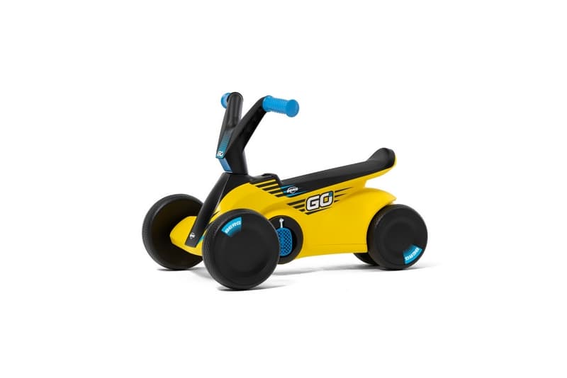 BERG GO SparX - bicicletă cu pedale și barcă cu pedale 2 în 1 galben