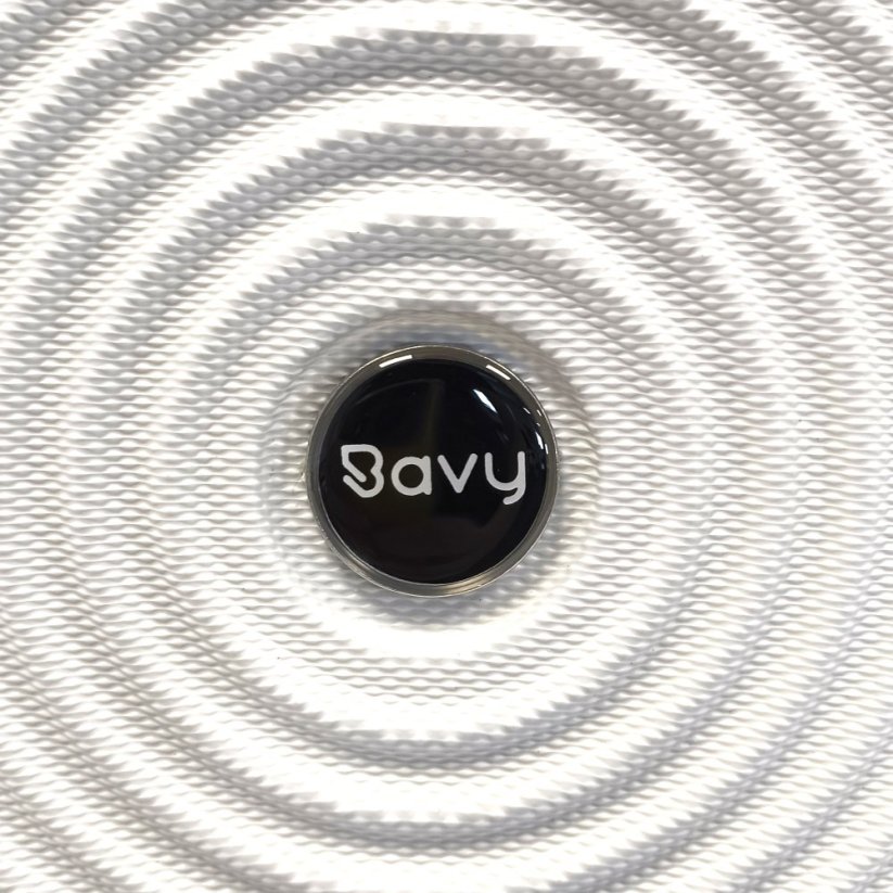 Bavy Cestovní kufr skořepinový 20" Circle White