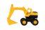Auto stavební 3ks plast 12cm na volný chod v krabičce 14,5x30x7cm