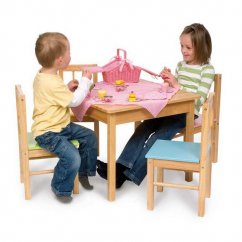 Mesa de juego de madera para niños Bigjigs Toys