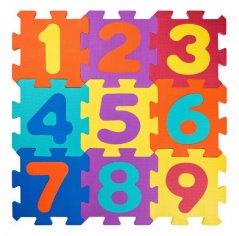 Numeri del puzzle in schiuma