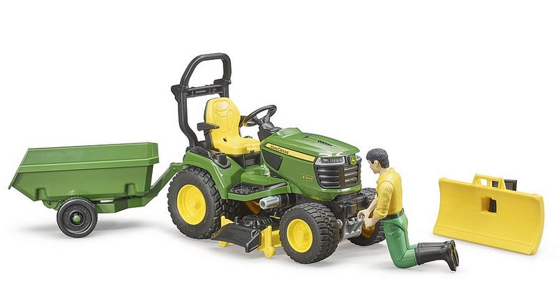 Bruder 62104 BWORLD Zahradní traktor John Deere X949 s figurkou