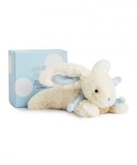 Zestaw upominkowy Doudou - Pluszowy królik niebieski 20 cm