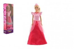 Poupée Princesse Anlily rouge en plastique dans sa boîte