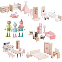 Set de mobilier familial 5 în 1 2Kids Toys