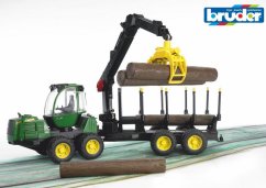 Bruder 2133 Tracteur à bascule avec 4 bûches