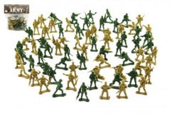Zestaw żołnierzy 2 kolory plastik CZ wzór na karcie 18x19,5cm