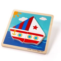 Puzzle bateau à voile de Bigjigs Toys