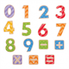 Bigjigs Toys mágneses színes számjegyek