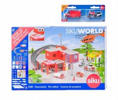SIKU World Caserne de pompiers avec camion de pompiers