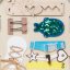 2Kids Toys Activity board Domeček šedý