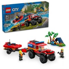 LEGO® City (60412) Camion de pompiers 4x4 et bateau de sauvetage