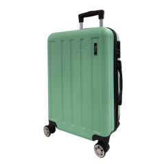 Bavy Valiză de călătorie cu carcasă rigidă 20" Stripes Light green