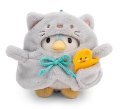 NICI plyš MyMochi Tučňák Waddle 8cm v kostýmu kočičky a kačenkou,set dárkové balení 8,5x6,5x10cm