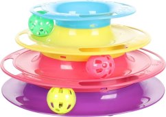 Flamingo Interaktivní hračka pro kočky Bagera s míčky 24x13cm