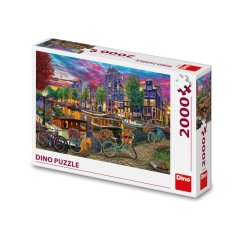 Dino Puzzle Painted Amsterdam 2000 de piese
