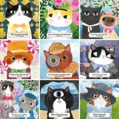 Mudpuppy Puzzle Könyves macskák 500 darab