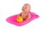Muñeca bebé con pato 20cm en bañera plástico cuerpo macizo en bolsa