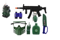 Set mitralieră militară cu flacără de 32 cm