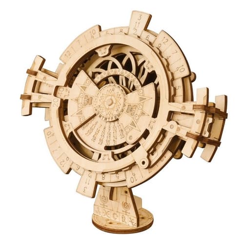 Calendario da tavolo con puzzle meccanico in legno RoboTime 3D