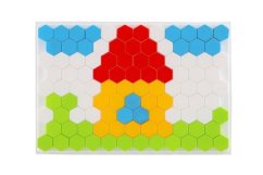Mozaika klobouček 2,5cm hladká plast 127ks v krabici