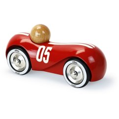 Vilac Voiture en bois Streamline vintage rouge