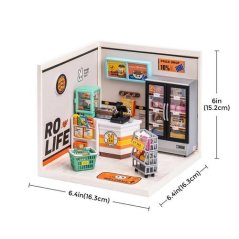 RoboTime miniatűr egy ház boltja készletekkel