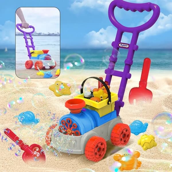 Machine à bulles - train avec sable