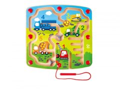 Camioane de marfă - labirint cu baghetă magnetică și mărgele