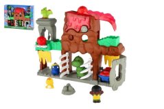 Dinoszaurusz kalandvilág készlet elemes tartozékokkal, hanggal és fénnyel