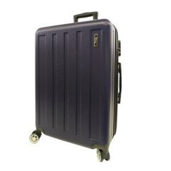 Bavy 24 hüvelykes keményfalú bőrönd Stripes Navy