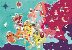 Clementoni Puzzle 250 de piese Harta Europei: personalități