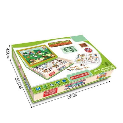 Magnetická tabulka farma - sada s magnetkami