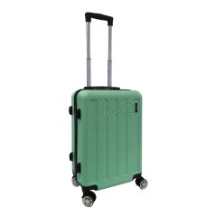 Bavy Valiză de călătorie cu carcasă rigidă 20" Stripes Light green