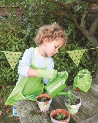 Bigjigs Toys Tablier de jardin vert avec coccinelle