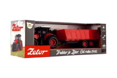 Traktor Zetor s valníkem na setrvačník se světlem a zvukem