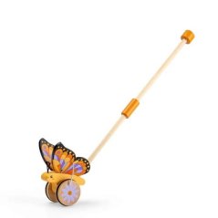 Bigjigs Toys Drevený jazdík Motýlik