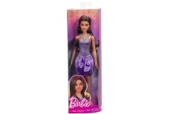 Barbie model - fialové šaty s balónovou sukňou HYT92 TV