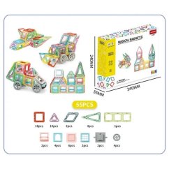 Jeu de construction magnétique 55 pièces