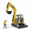 Bruder 2466 CAT mini excavateur avec figurine