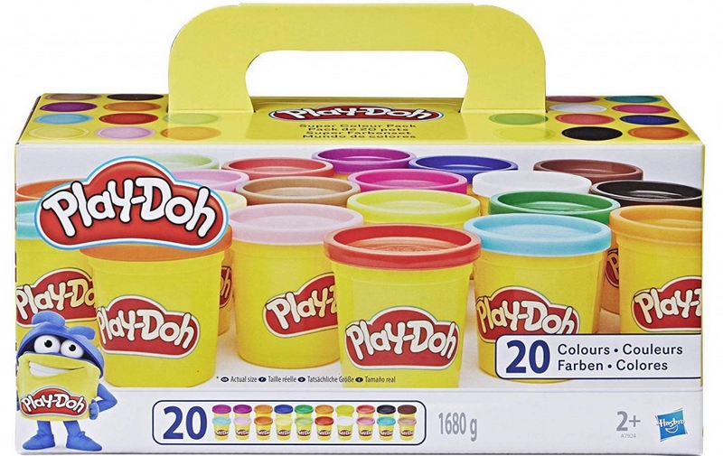 Play-Doh kolorowe opakowanie z zestawami modelarskimi