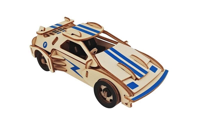 Woodcraft Puzzle 3D di legno per auto da corsa F 20