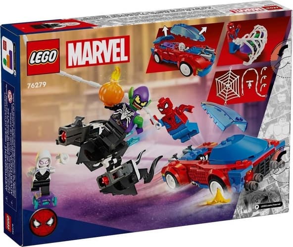 LEGO® Marvel (76279) Voiture de course Spider-Man et Bouffon vert Venom