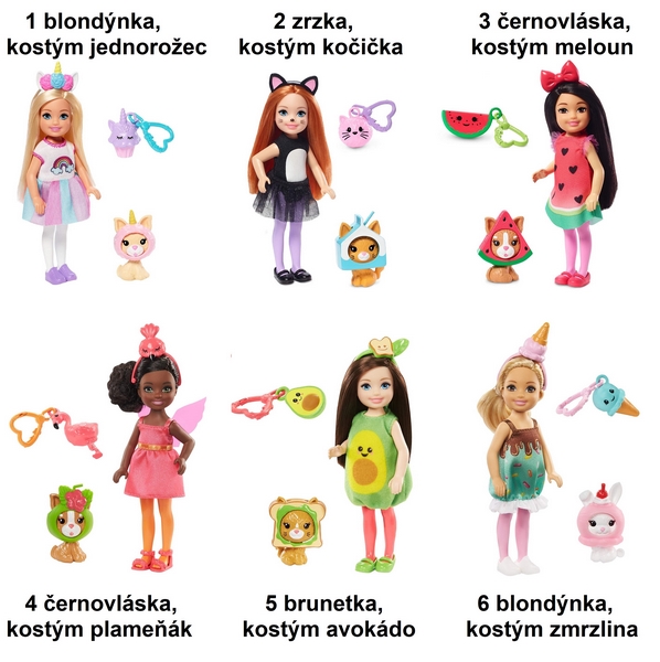 Barbie CHELSEA V KOSTÝMU